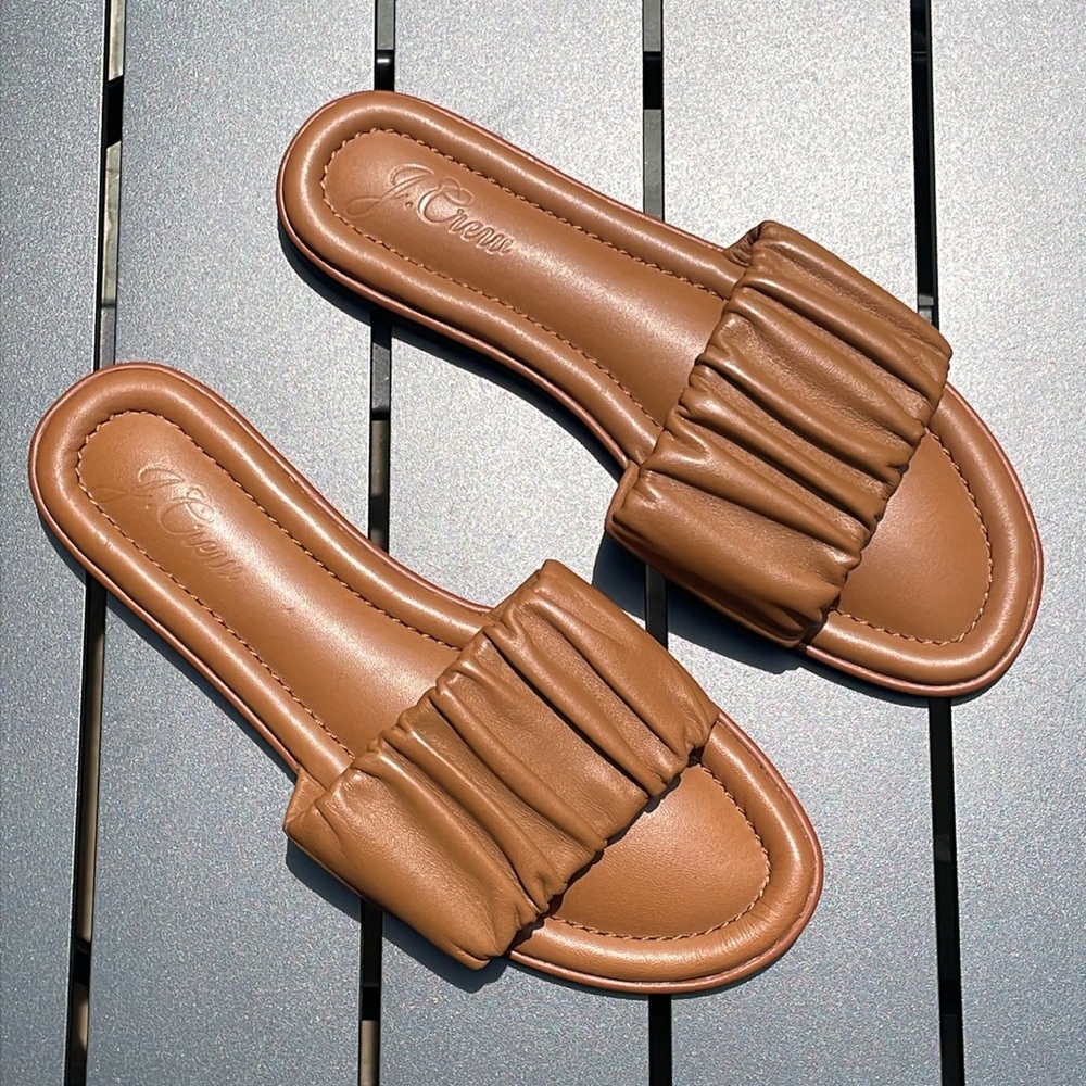 J. Crew Menorca Scrunchie-Strap Slides - Picture 4 of 15